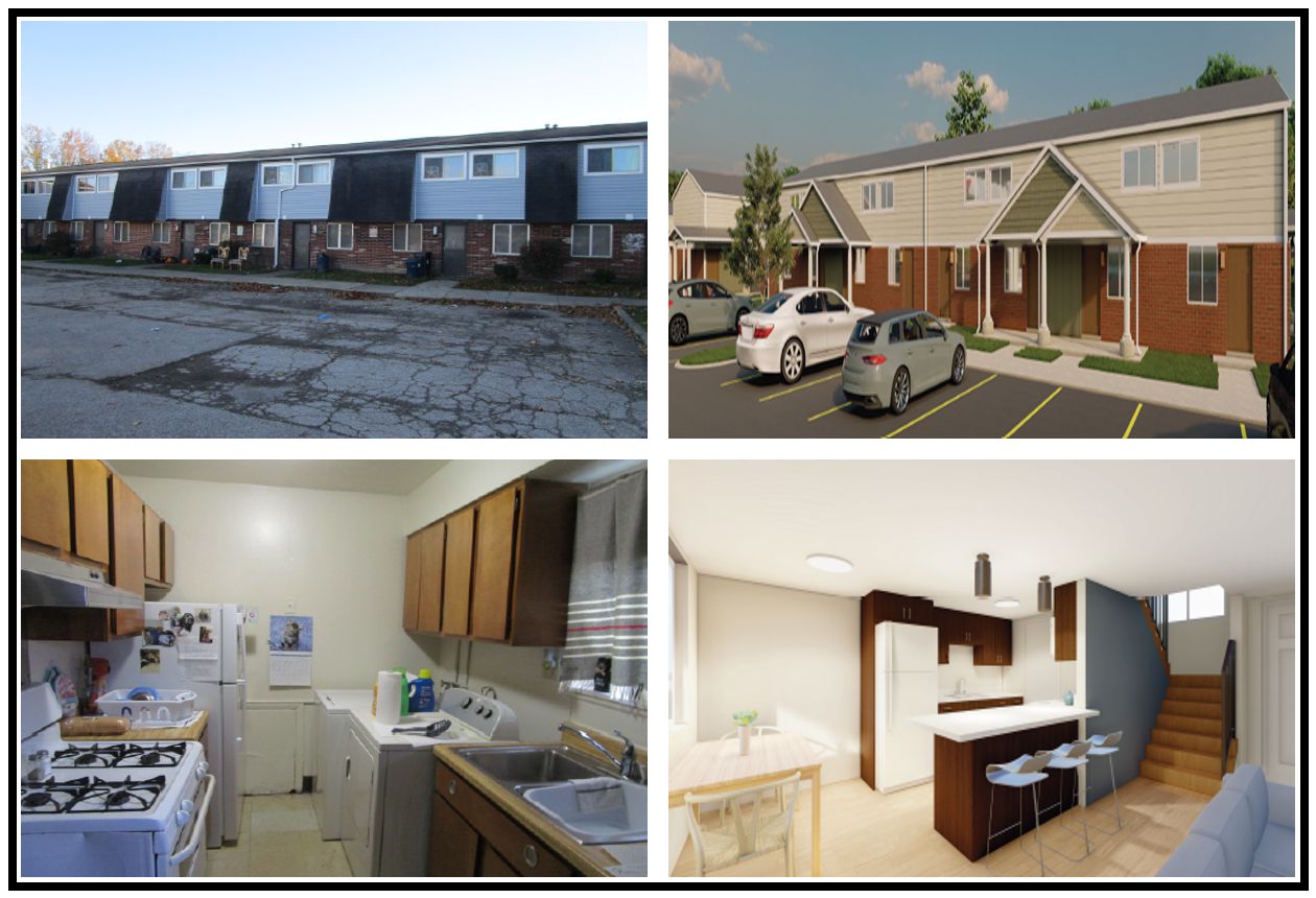 Wilkes Villa family public housing rehabilitation in Elyria, Ohio